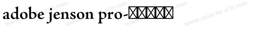 adobe jenson pro字体转换